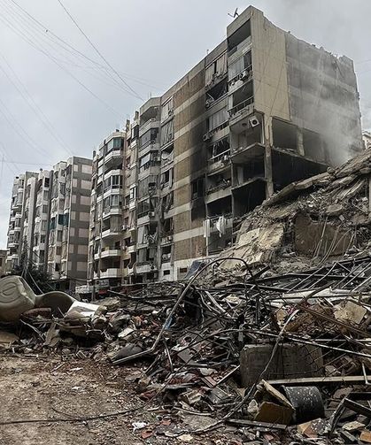 İşgalci İsrail ordusu, Dahiye bölgesine hava saldırıları düzenliyor