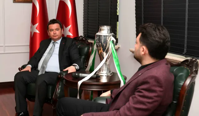 Bursaspor’un şampiyonluk kupası Osmangazi Belediyesi’nde