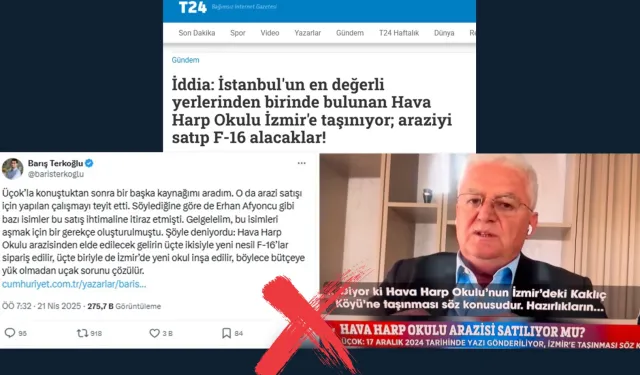 'Hava Harp Okulu İzmir'e taşınacak' iddialarına açıklama