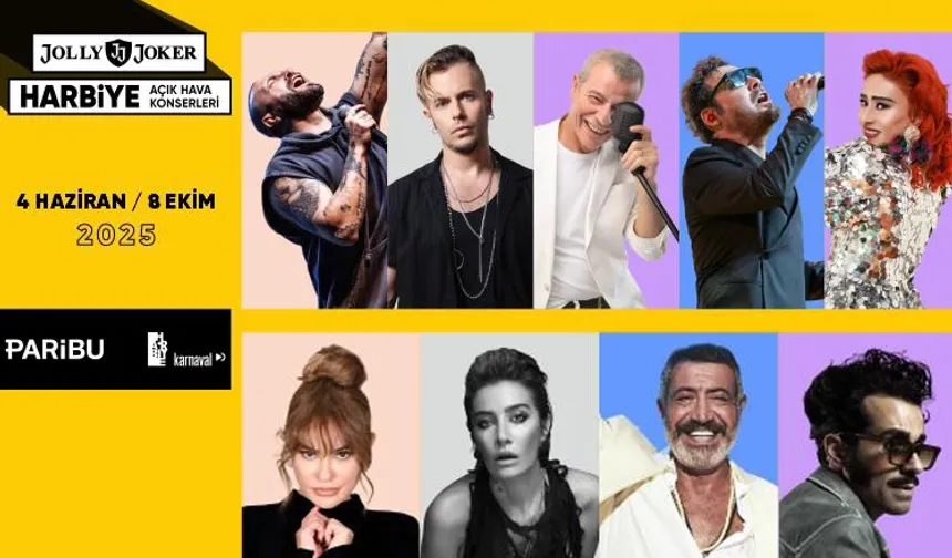 Jolly Joker Harbiye Açık Hava Konserleri başlıyor